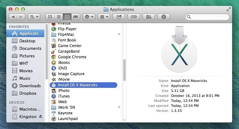 Mavericks 10.9 download mac